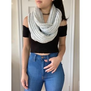 Gray Infinity Scarf